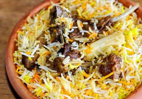 Special Mutton Handi Biryani (For 2-3 persons) - Hotel Nayaab, Ghansi Bazaar, Hyderabad