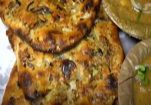 Amritsari Kulcha Chola (One Kulcha with Chole) - Pahelwan Kulcha Shop, Amritsar