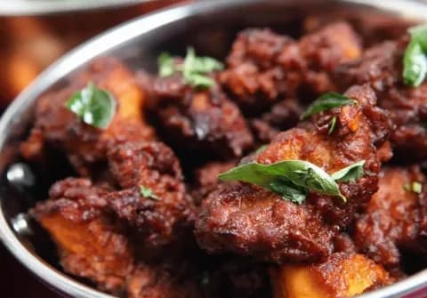 Chicken Fry (Half) - M. M. Khan Hotel, Jaipur