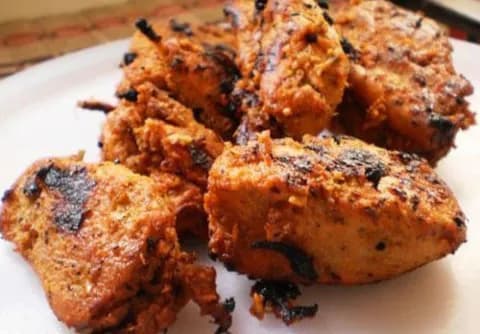 Mutton Tikka (Per Plate) - Beera Chicken House, Amritsar