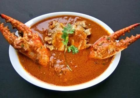 Crab Vindaloo - Britto's Restaurant, Goa