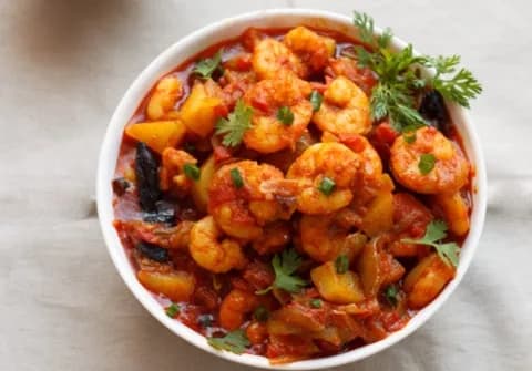 Prawn Chilly Fry - Britto's Restaurant, Goa