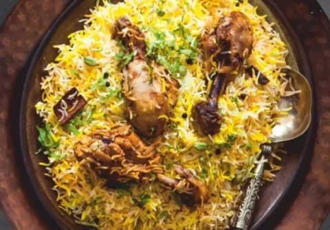 Chicken Handi Biryani with 2 pcs - Arbab Riyaan Hotel, Tolichowki, Hyderabad