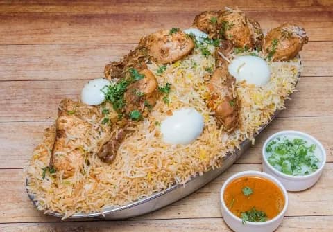 Chicken Biryani Jumbo (8 Pcs) 4-6 people - Arbab Riyaan Hotel, Tolichowki, Hyderabad