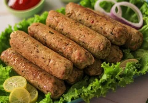 Chicken Seekh Kebab (Half) - Open Air Restaurant, Lucknow