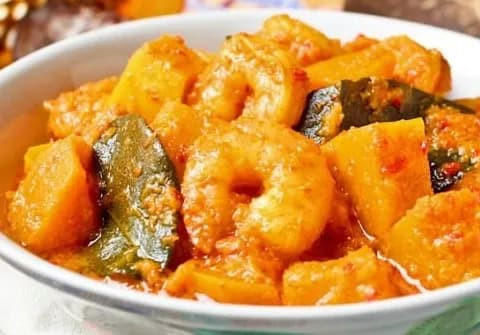 Prawns with Pumpkin and Coconut Milk - Fusion Bay, Fort Kochi, Kochi