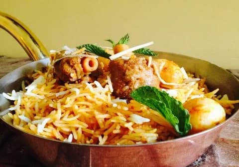Mutton Biryani Full - Grand Hotel, Abids, Hyderabad