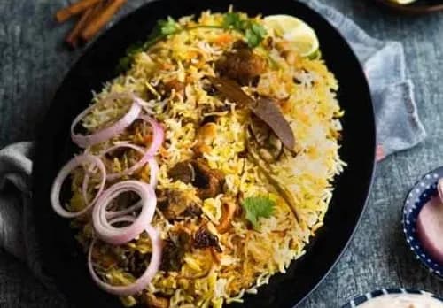 Spl. Mutton Biryani (for 2 persons)- Grand Hotel, Abids, Hyderabad