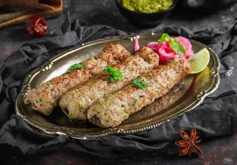 Mutton Seekh Kebab - Sarvi Restaurant, Banjara Hills, Hyderabad