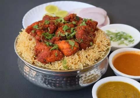 Chicken Fry Piece Biriyani (Single) - Satti Babu Biriyani Hyderabad