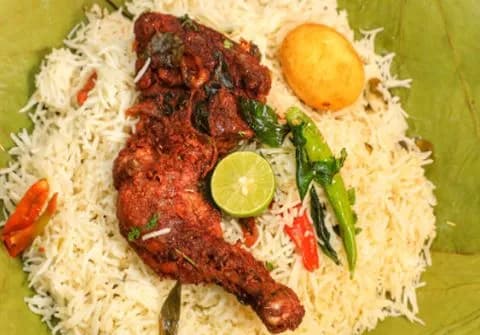 Chicken Full Joint Biriyani - Satti Babu Biriyani, Hyderabad