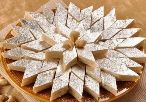 Kaju Barfi (500gms) - Kanha Sweets, Amritsar
