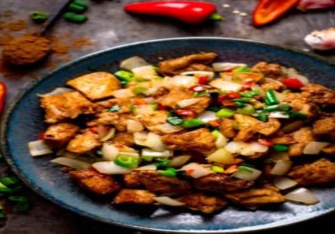 Chicken Salt N Pepper - Kale Da Dhaba, Amritsar