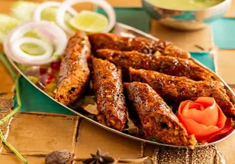 Mutton Seekh Kebab - Kale Da Dhaba, Amritsar