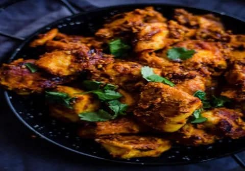 Tawa Chicken (Half) - Kale Da Dhaba, Amritsar