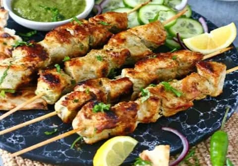 Chicken Malai Tikka (7 Pcs) - Mughal Zaika, Lucknow