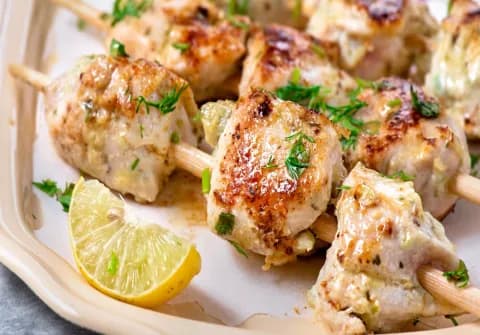 Chicken Malai Tikka (8 pieces)- Tunday Kababi, Aminabad(Lucknow)