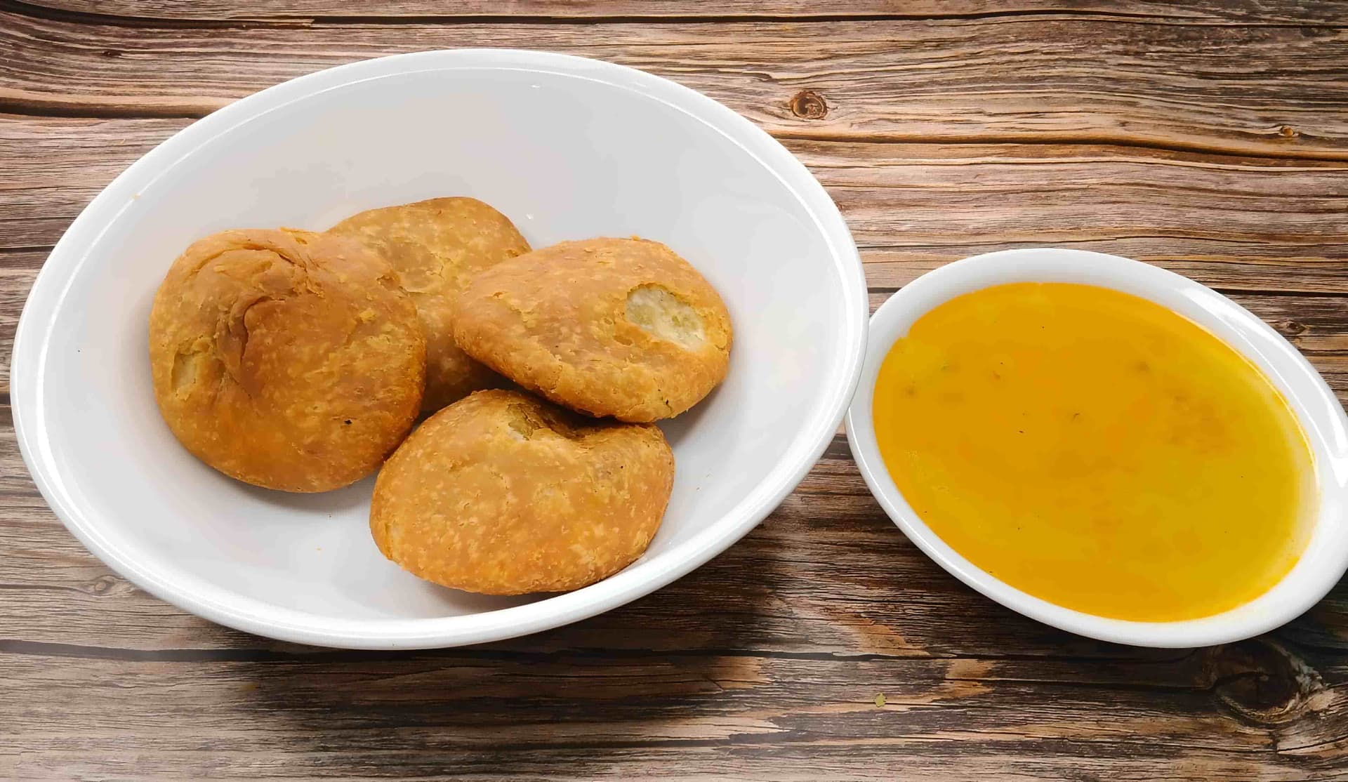 Dal Kachori with Kadhi (Pack of 6) - Samrat Restaurant, Jaipur