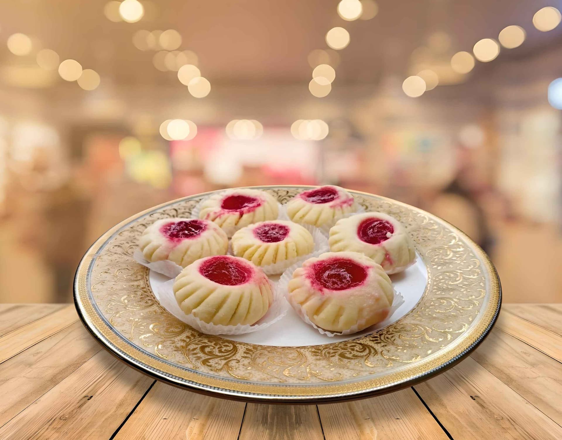 Strawberry Sandesh (Pack of 6) - Nalin Chandra Das & Sons, Kolkata