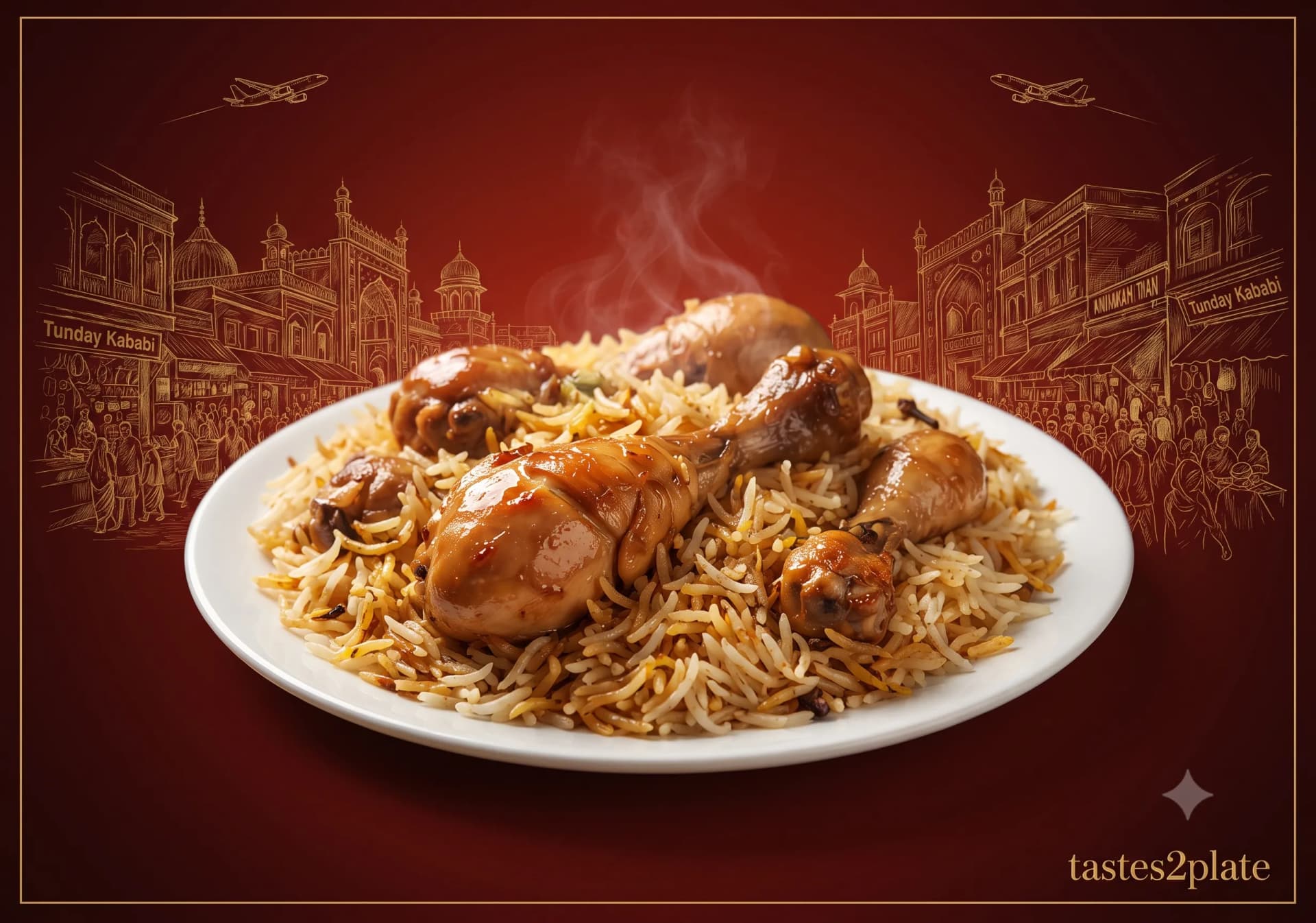 Chicken Biryani (4 Pcs) - Dastarkhwan, Lucknow