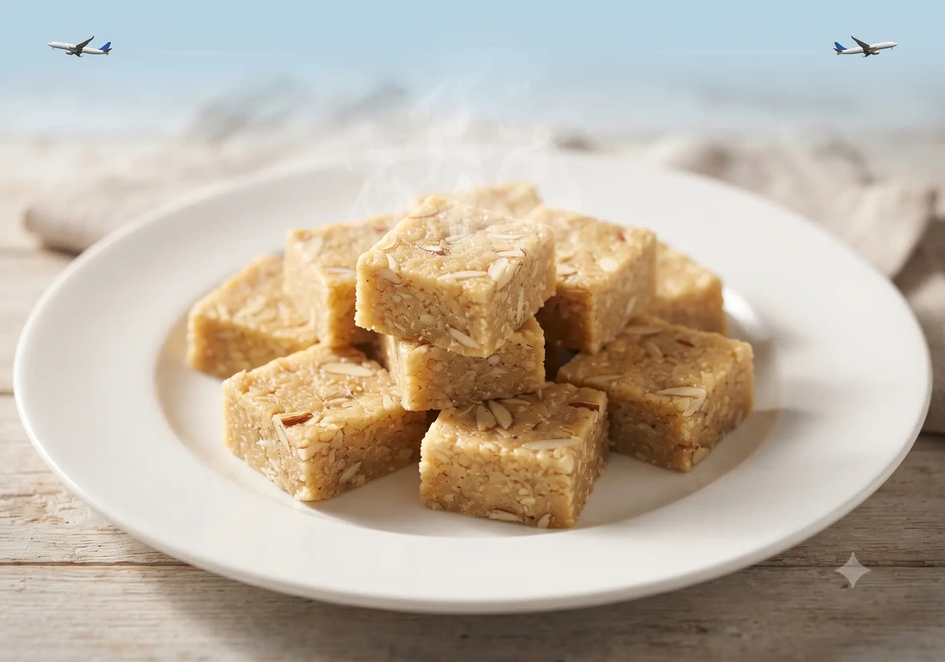 Badam Burfi (500gm) - Bansal Sweets, Amritsar