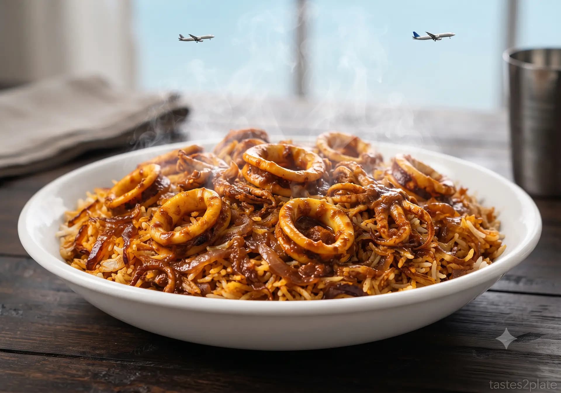 Calamari Biryani - Little Maxim's Seafood Restaurant, Kochi